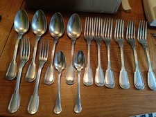 CHRISTOFLE ménagère  14 pièces en métal argenté modèle filet