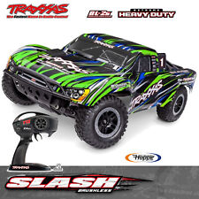 Traxxas TRX58334-4-GRN Slash 1/10 2WD Short-Coursetruck Vert Rtr BL-2S Clipless