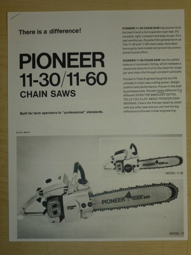 Pioneer chainsaw model - chainsaw,,