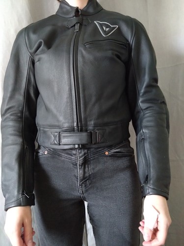 Blouson cuir noir - moto, pour