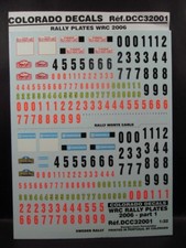 DECALS 1/32 PLAQUES WRC PART 1