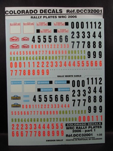 Decals plaques wrc - part, 1