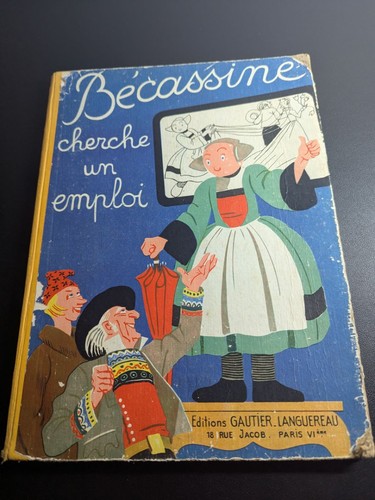 Livre vintage becassine - livre,