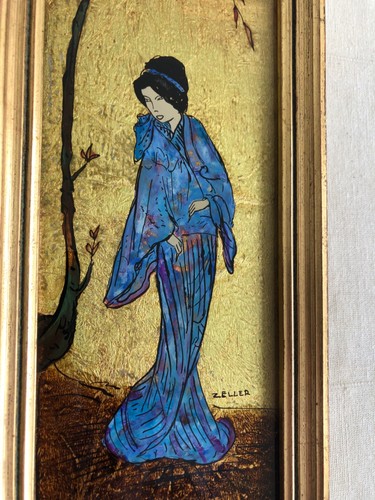 Tableau feuille or - la,