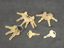 Lot x15 clefs originales flipper ancien vintage pinball fort lock chicago USA