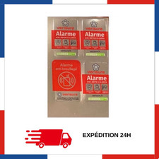 Lot 4 Autocollants 4 X 2,5cm Authentique 2025 alarme VERISURE NEUF