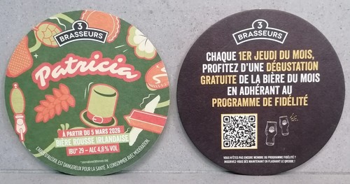 Sous bock bière brasseurs - sous,