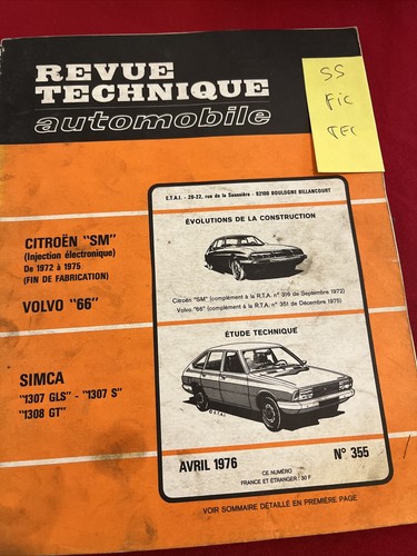 Revue technique simca - technique,