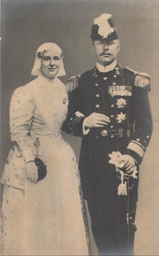 Carte photo couple maries - photo,