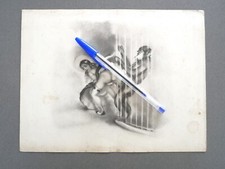 (Erotica) Planche - Ancienne illustration Erotique - Zoophilie - Curiosa