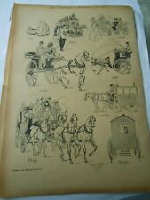 Print 1894 - Les voiturent à travers une vie Dessin de Georges Grellet