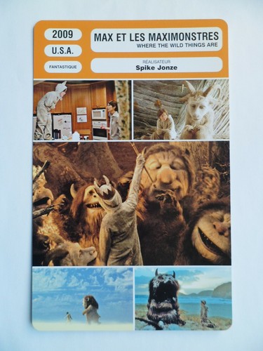 Carte fiche cinema 2009 - carte,