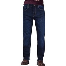 Jeans En Denim Pour Hommes Coupe Droite Boot Cut Pantalons Confort Stretch