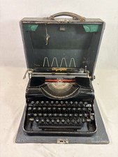 Machine à écrire Olympia Progress Portable Revissée Nettoyée + Ruban Neuf /1930s