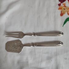 Henri Lapparra fourchette et pelle à mignardises manche argent fourré Minerve 1e