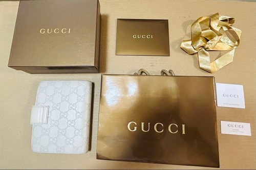 Gucci guccissima white agenda - gucci,
