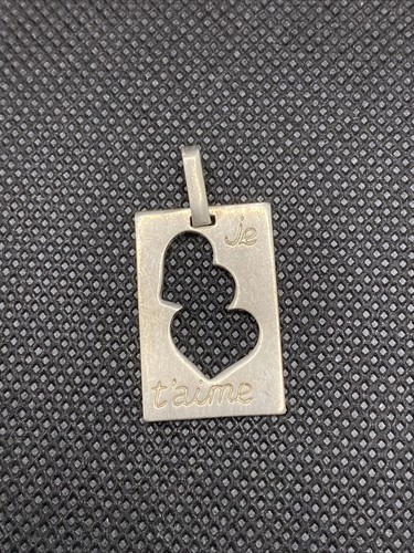 Ancien pendentif argent massif - ancien,