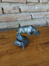 Taureau cabré Bronze animalier Signé C.charles