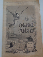? 1885 - Catalogue au comptoir Parisien - meuble - horloge - Piano Gilson -