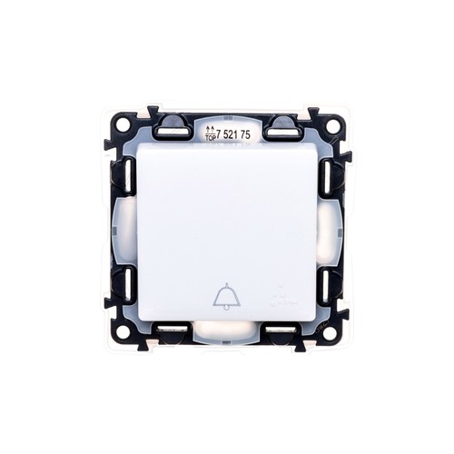 Bouton sonnette blanc valena - bouton/sonnette/blanc,