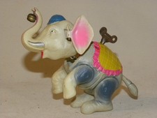 VINTAGE JOUET ANCIEN MECANIQUE EN CELLULOID ELEPHANT DE CIRQUE TOY CIRCUS WINDUP