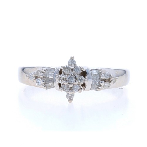 Blanc diamant bague de - or,