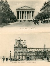 *24837 lot de 2 cartes Paris 