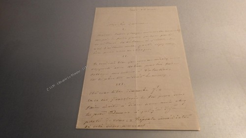 1870 lettre autographe - 1870.lettre,
