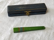 Ancien Embout fume Porte cigarette  Vintage vert 9cm de long