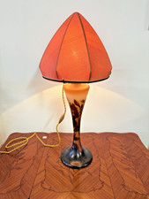 Lampe champignon Art Nouveau – Émile Gallé – Décor floral de pensée - 614010