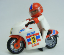 Playmobil -- Pièce de rechange -- moto course 3303 --