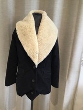 Superbe Manteau Parka Coton Col Mouton Amovible Sud Express 36/38 Tbe