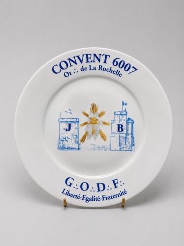 Assiette maçonnique - assiette,