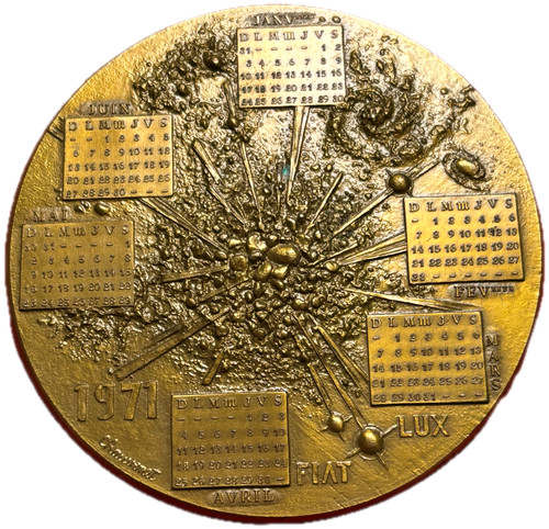 15163 médaille calendrier - médaille,
