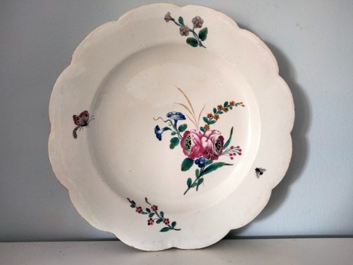 Assiette porcelaine tendre - assiette,