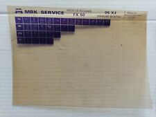 Microfiche  MBK SERVICE Pièces de rechange  FX 50    03/86  .
