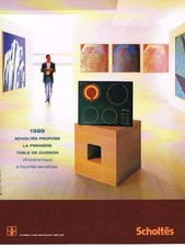PUBLICITE ADVERTISING  2000   SCHOLTES   table cuisson vitrocéramique