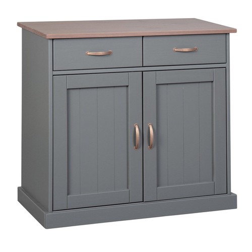 Buffet portes 2 tiroirs - 2, &