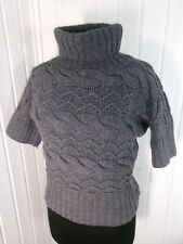 Gros pull grosses cotes laine mérinos gris COP COPINE Oléo t.2  S 34/36 Portugal