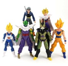 Figurine Dragon Ball Z Lot De 6 Jouets Manga Articulés 15 Cm son goku gohan cell