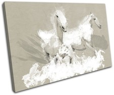 Vintage Horse Paint Abstract