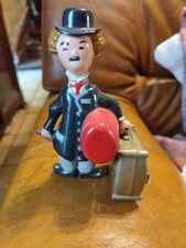 jouet mécanique ancien Charlie Chaplin Charlot Le Vagabond 1960 Rare 