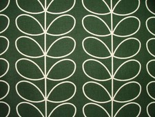 Orla Kiely Tissu Coton Linéaire Tige Evergreen Rideau Tapisserie Coussin Craft