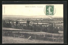 CPA Chenay-le-Chatel, Vue générale 1908 