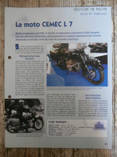 LA MOTO CEMEC L 7 / Fiche Moto