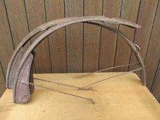 MAVIC PAIRE GARDE BOUE ACIER CHAPEAU DE GENDARME ANCIEN VELO DAME VILLE BICYCLE