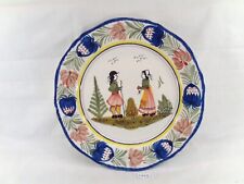 Assiette ancienne en faïence Henriot HB de Quimper Ø  25,5 cm  (CM29)