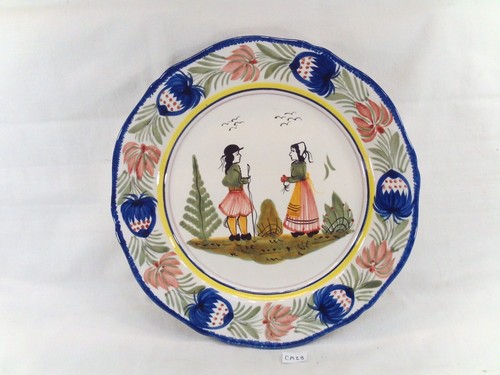 Assiette ancienne faïence - assiette,