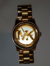 Montre Michael Kors Runway MK-5786S acier doré, quartz 10 ATM 