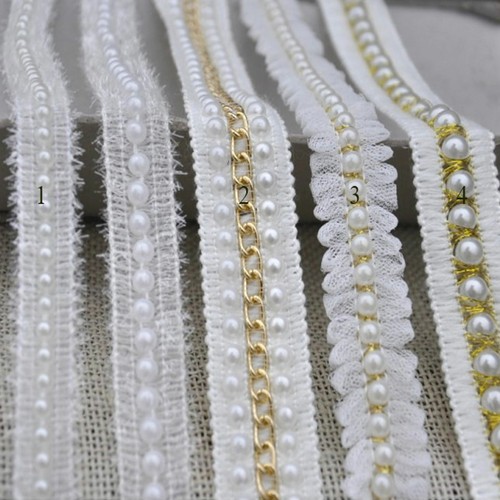 Bordure franges perles par - franges,